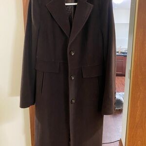 Women’s Classic Brown Wool Overcoat